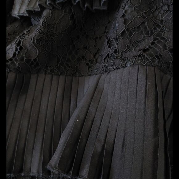 J Crew Long Sleeve Lace Ruffled Blouse Size 00 - Picture 3 of 8